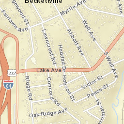 Beckettville Connecticut Street Map