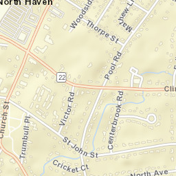 North Haven Connecticut Street Map