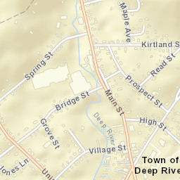 Deep River Connecticut Street Map