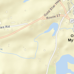 Old Mystic Connecticut Street Map