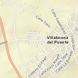 Villabuena del Puente Street Map