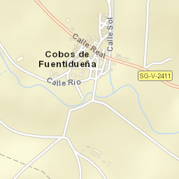 Cobos de Fuentidueña Street Map