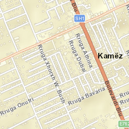 Kamëz Street Map