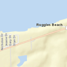 Ruggles Beach Ohio Street Map