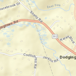 Dodgingtown Connecticut Street Map