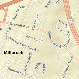 Millbrook Connecticut Street Map
