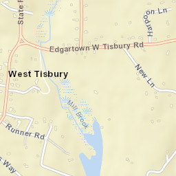 West Tisbury Street Map