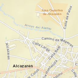 Alcazarén Street Map