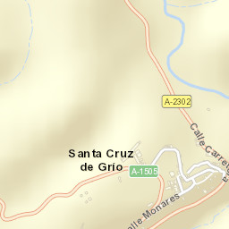 Santa Cruz de Grío Street Map