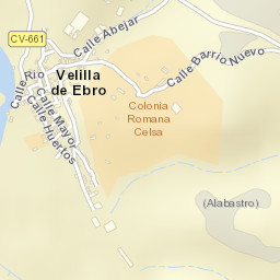 Velilla de Ebro Street Map