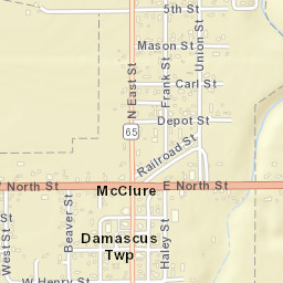 McClure Ohio Street Map