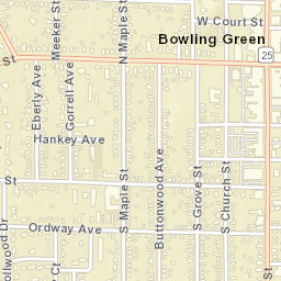 Bowling Green Ohio Street Map