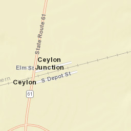 Ceylon Ohio Street Map