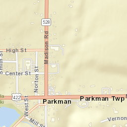 Parkman Ohio Street Map