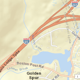 Golden Spur Connecticut Street Map