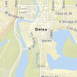 Berea Ohio Street Map