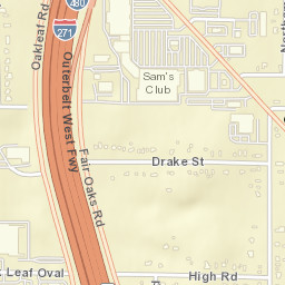 Oakwood Ohio Street Map