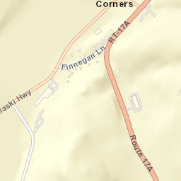 Finnegans Corners New York Street Map