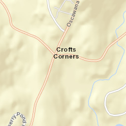 Crofts Corners New York Street Map