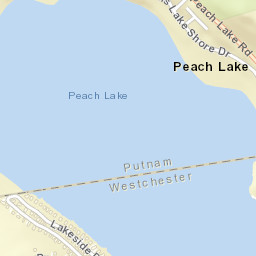 Peach Lake New York Street Map