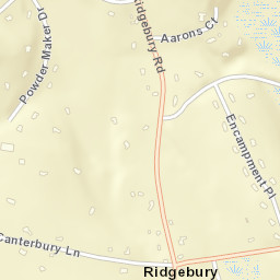Ridgebury Connecticut Street Map