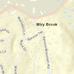 Miry Brook Connecticut Street Map
