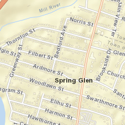 Spring Glen Connecticut Street Map