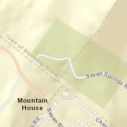 Mountain House New York Street Map
