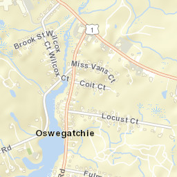 Oswegatchie Connecticut Street Map