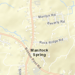 Manitock Spring Connecticut Street Map