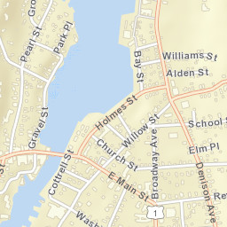 Mystic Connecticut Street Map