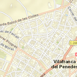 Vilafranca del Penedès Street Map