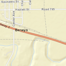Nebraska Highway, Berwyn, NE 68814, USA Street Map