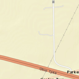 Parkertown Ohio Street Map