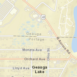 Geauga Lake Ohio Street Map