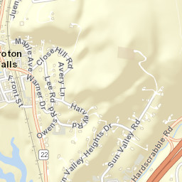 Croton Falls New York Street Map