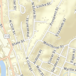 Ansonia Connecticut Street Map