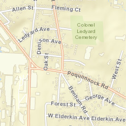 Groton Connecticut Street Map