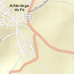 Alfândega da Fé Street Map