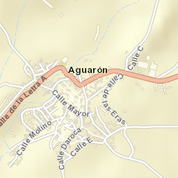 Aguarón Street Map