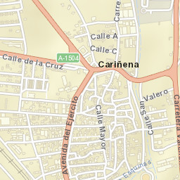 Cariñena Street Map
