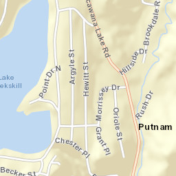 Putnam Valley New York Street Map
