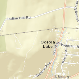 Oceola Lake New York Street Map