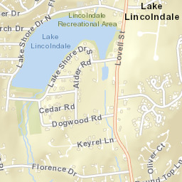 Lake Lincolndale New York Street Map