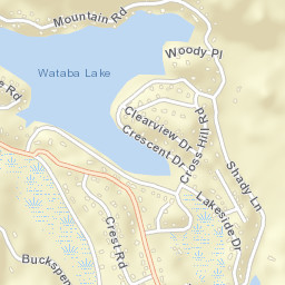 Wataba Lake Connecticut Street Map