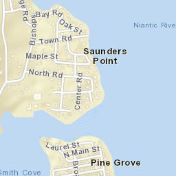 Saunders Point Connecticut Street Map
