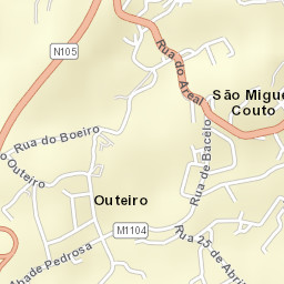 São Miguel do Couto Street Map