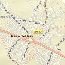Nava del Rey Street Map