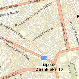 Tirana Street Map