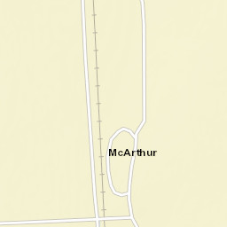 McArthur California Street Map